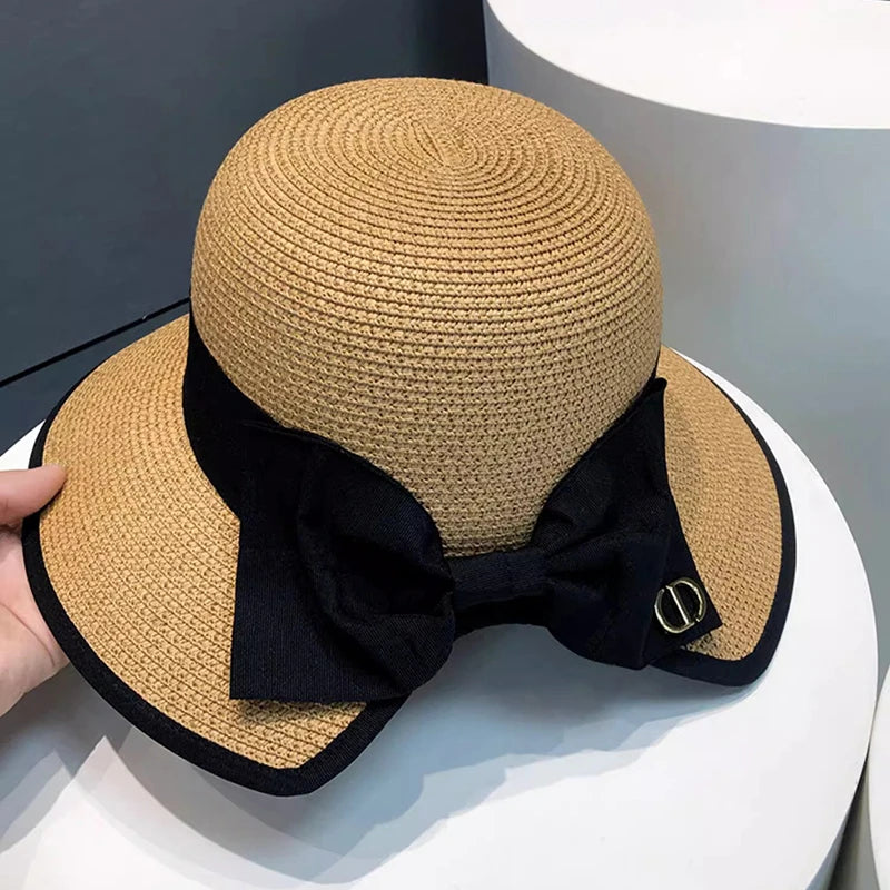 Bowknot Straw Hat